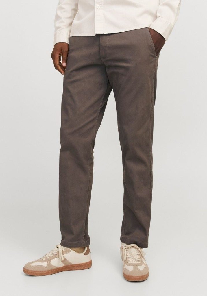 Taupe cotton chinos