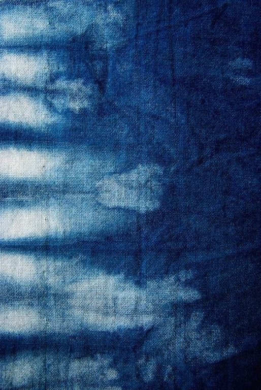 Indigo wash texture detail